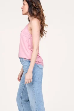 Top With Lace Details Puck | Pink... | Cc Heart | Little Soho