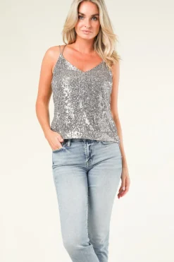 Top With Sequins Obu | Silver... | Dante 6 | Little Soho