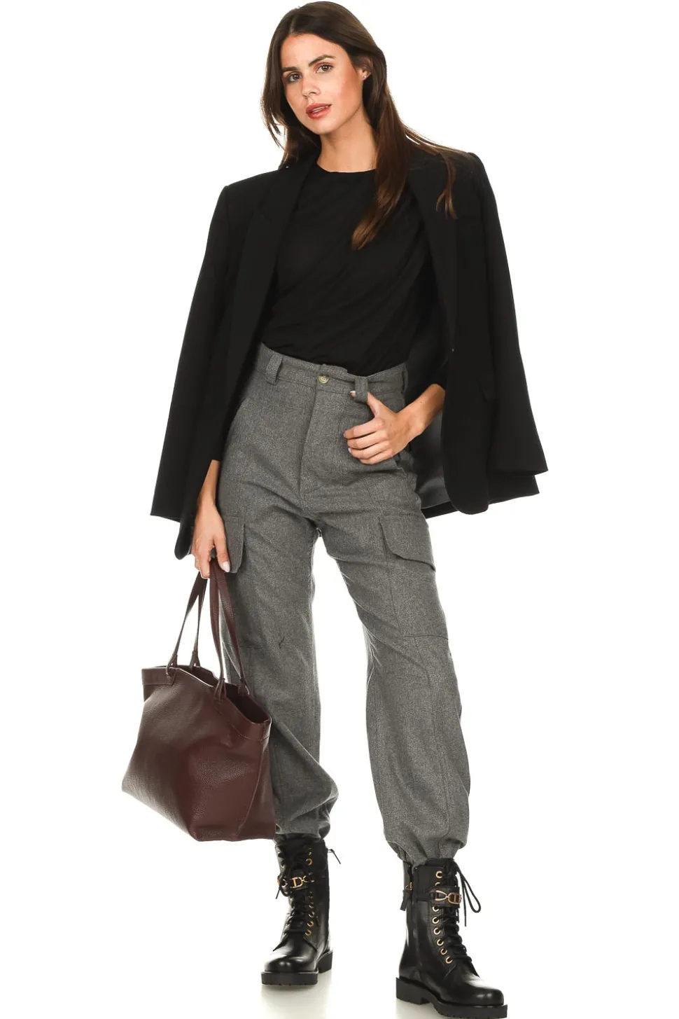 Top With Shoulder Pads Grace | Black... | Copenhagen Muse | Little Soho