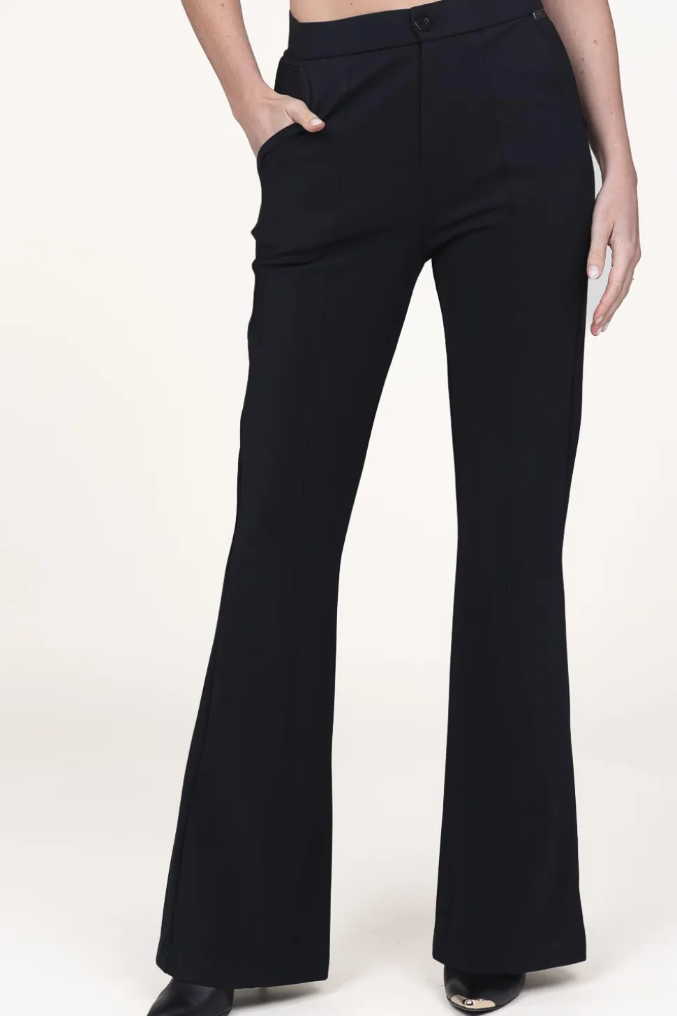 Travelwear High Waist Flared Pants Good | Black... | D-Etoiles Casiope | Little Soho
