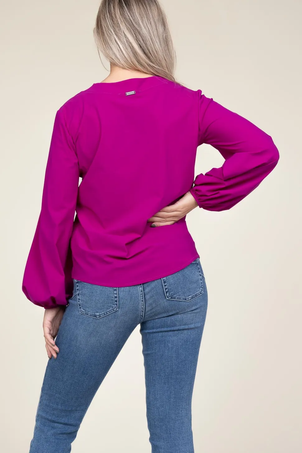 Travelwear Top With V-Neck Arudy | Purple... | D-Etoiles Casiope | Little Soho