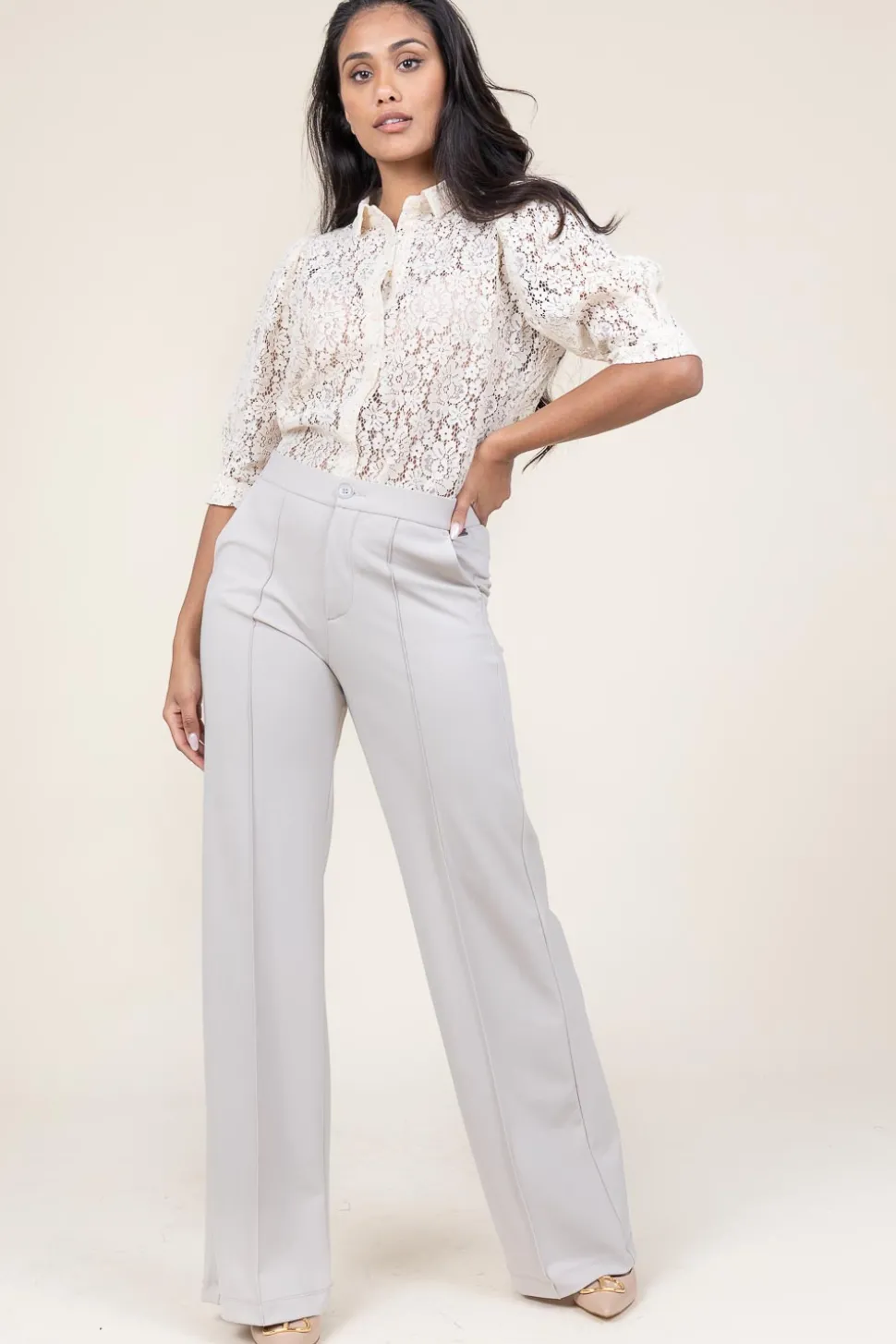 Travelwear Trousers Trixie | Natural... | D-Etoiles Casiope | Little Soho