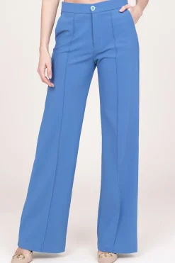 Travelwear Wide Leg Pants Trixie | Blue... | D-Etoiles Casiope | Little Soho