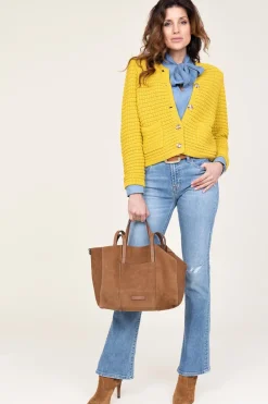 Tricot Cardigan Gaspard | Yellow... | Ba&Sh | Little Soho