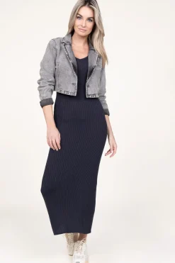 Tricot Maxi Dress Sugar | Grey... | Herskind | Little Soho