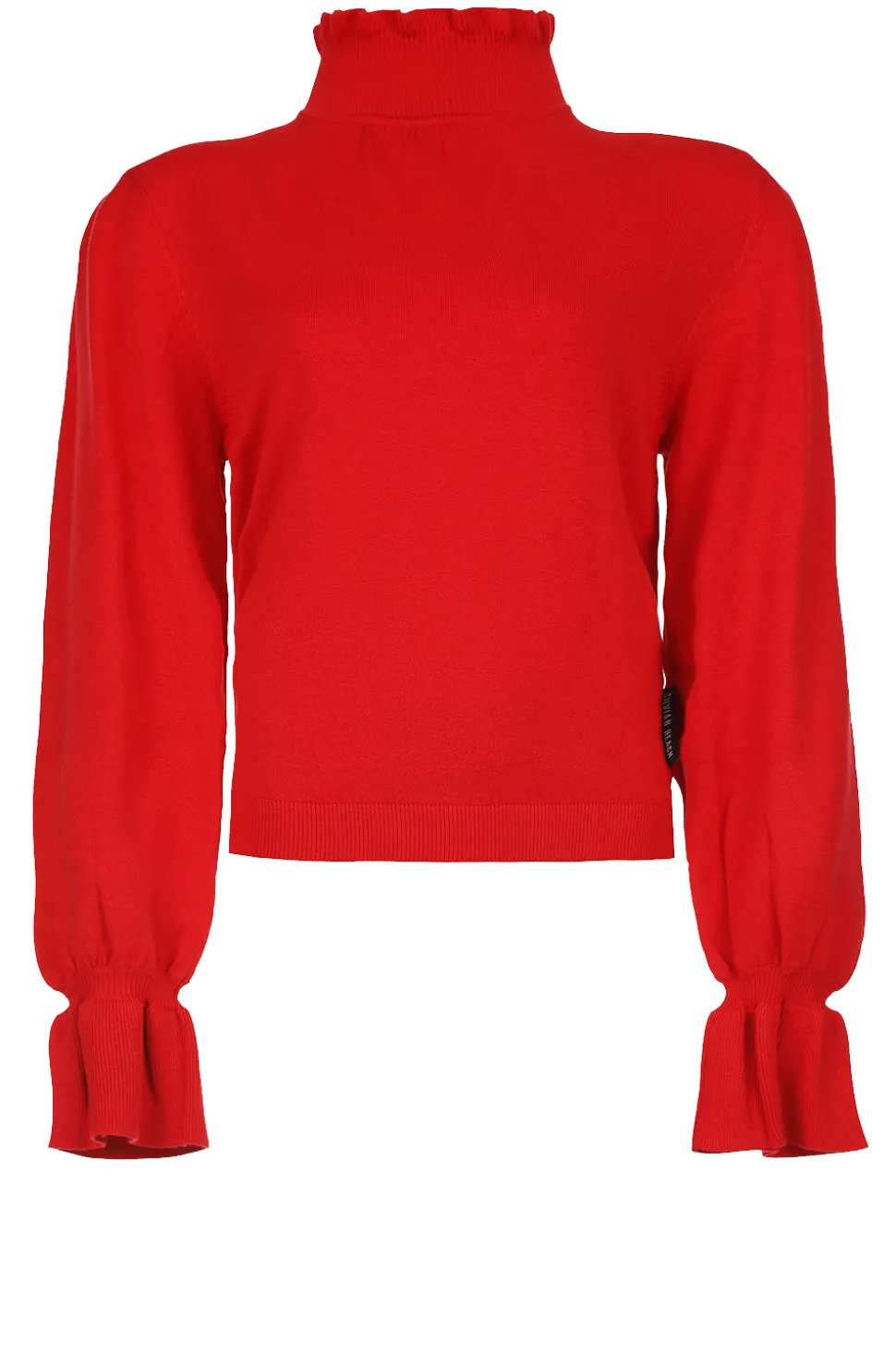 Tricot Sweater With Ruffles Repens | Bordeaux... | Silvian Heach | Little Soho