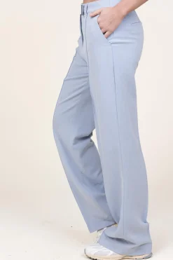 Trousers With Belt Closure Chantalle | Blue... | Aaiko | Little Soho