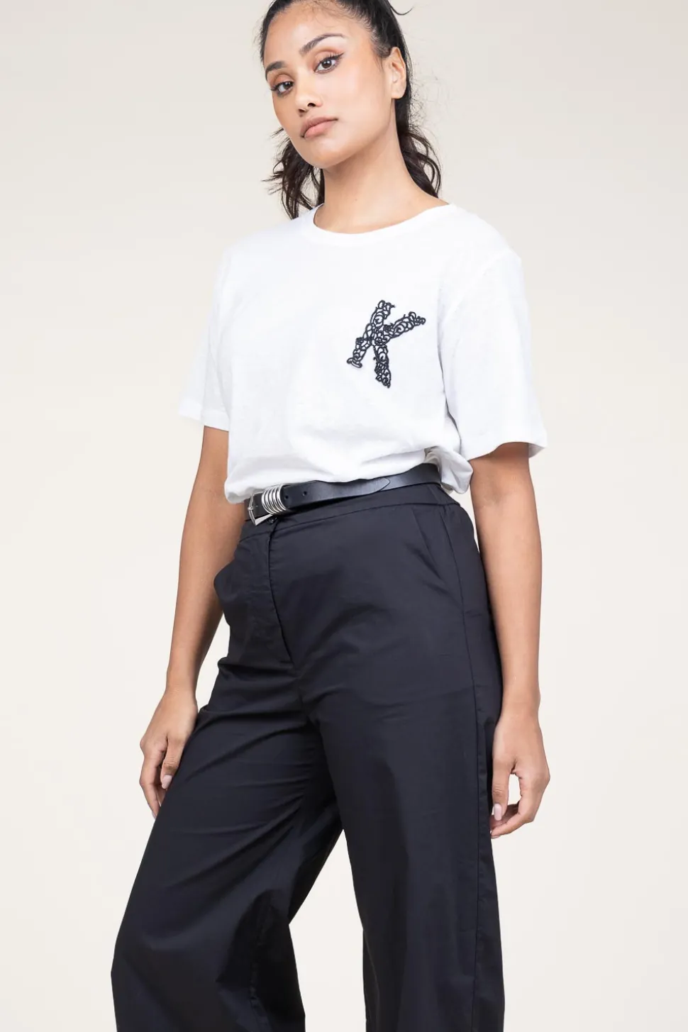 T-Shirt With Embroidery Bocdae | White... | Kocca | Little Soho