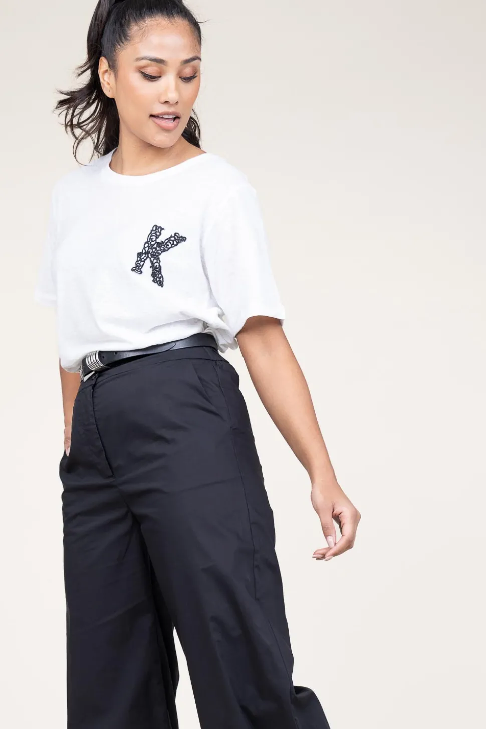 T-Shirt With Embroidery Bocdae | White... | Kocca | Little Soho