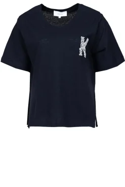 T-Shirt With Embroidery Bocdae | Black... | Kocca | Little Soho