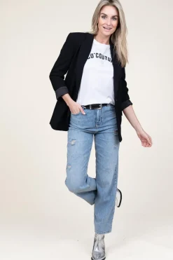 T-Shirt With Glitter Detail Coco | White... | Co'Couture | Little Soho