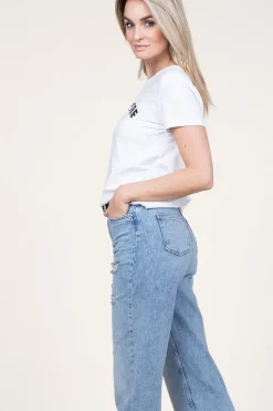 T-Shirt With Glitter Detail Coco | White... | Co'Couture | Little Soho