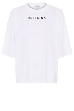 T-Shirt With Logo Herskind | White... | Herskind | Little Soho