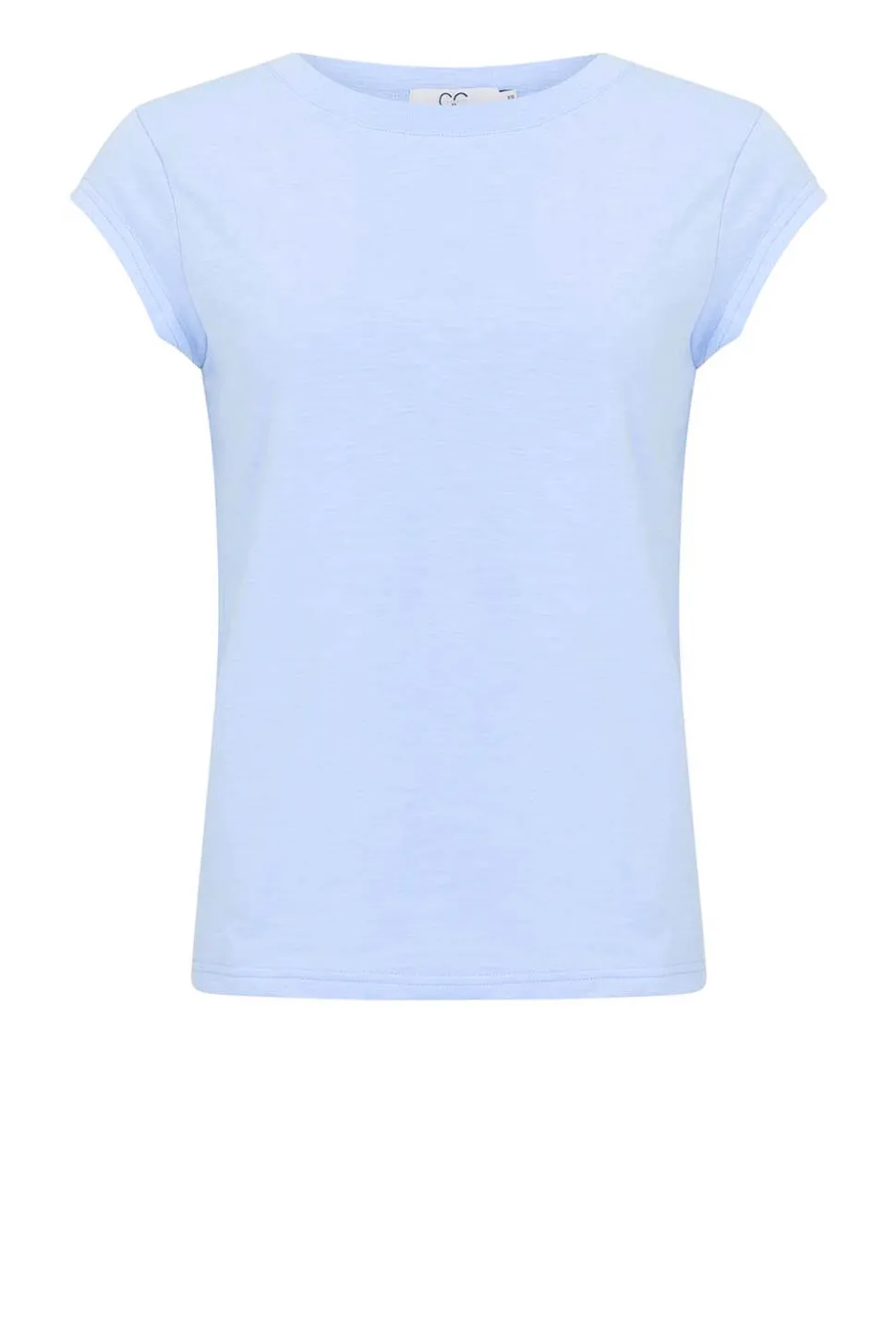 T-Shirt With Round Neck Classic | Light Blue... | Cc Heart | Little Soho
