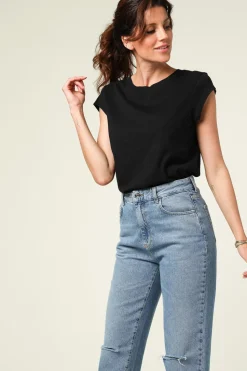 T-Shirt With Round Neck Classic | Black... | Cc Heart | Little Soho