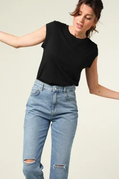 T-Shirt With Round Neck Classic | Black... | Cc Heart | Little Soho