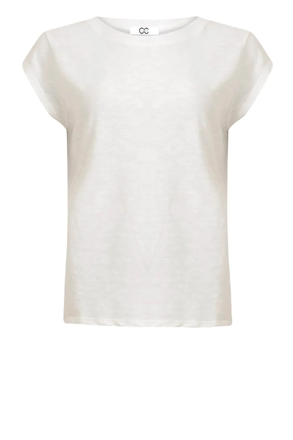 T-Shirt With Round Neck Classic | White... | Cc Heart | Little Soho