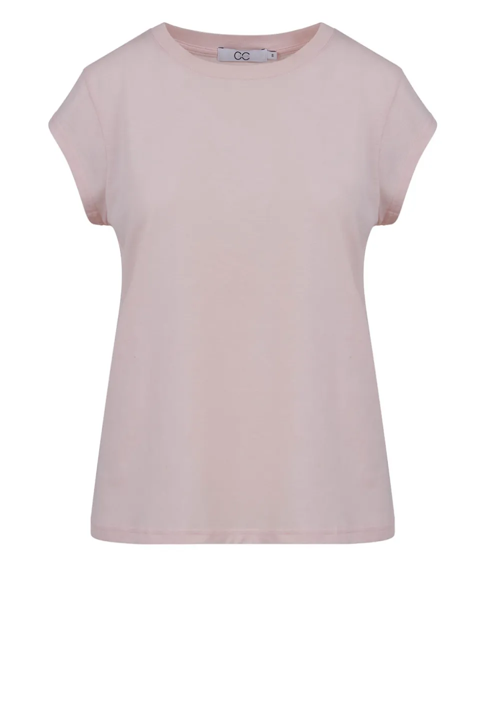 T-Shirt With Round Neck Classic | Dusty Pink... | Cc Heart | Little Soho