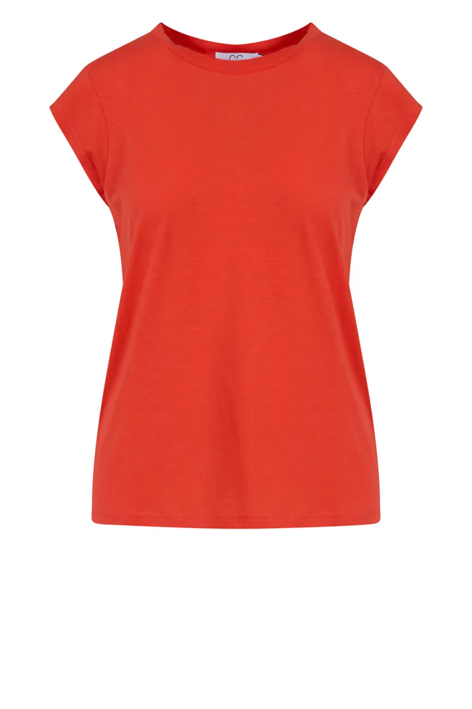 T-Shirt With Round Neck Classic | Red... | Cc Heart | Little Soho