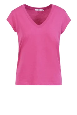 T-Shirt With V-Neck Vera | Berry... | Cc Heart | Little Soho