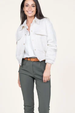 Tweed Lurex Bomber Coco | Natural... | Est'Seven | Little Soho