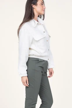 Tweed Lurex Bomber Coco | Natural... | Est'Seven | Little Soho