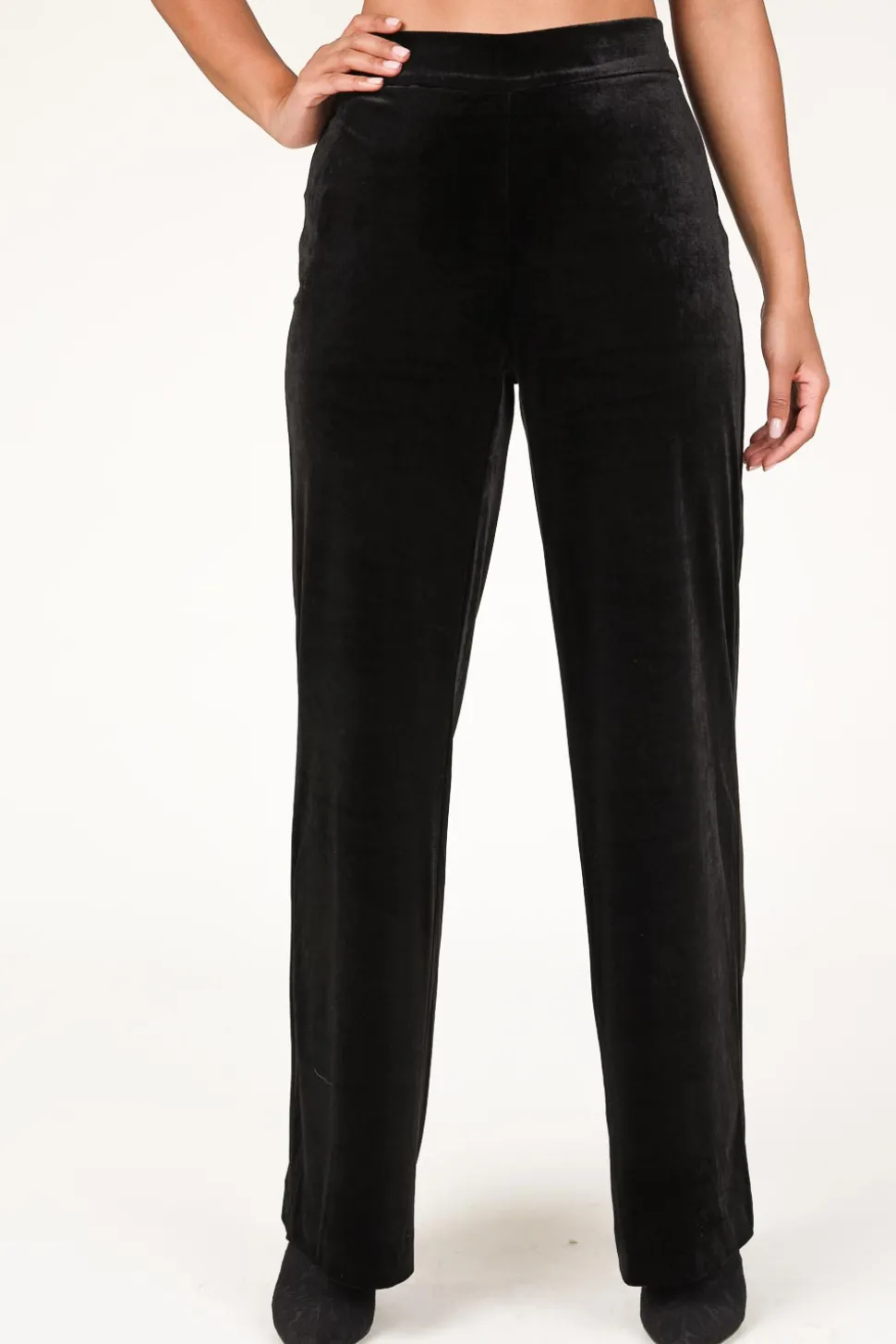 Velvet Stretch Pants Alvie | Black... | Dante 6 | Little Soho