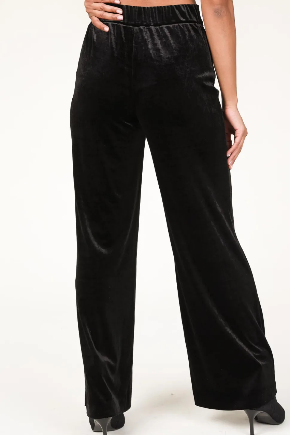 Velvet Stretch Pants Alvie | Black... | Dante 6 | Little Soho