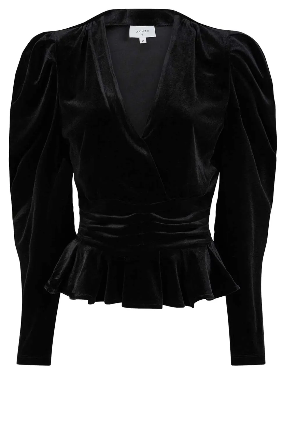 Velvet Stretch Top Smoke | Black... | Dante 6 | Little Soho