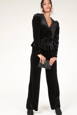 Velvet Stretch Top Smoke | Black... | Dante 6 | Little Soho