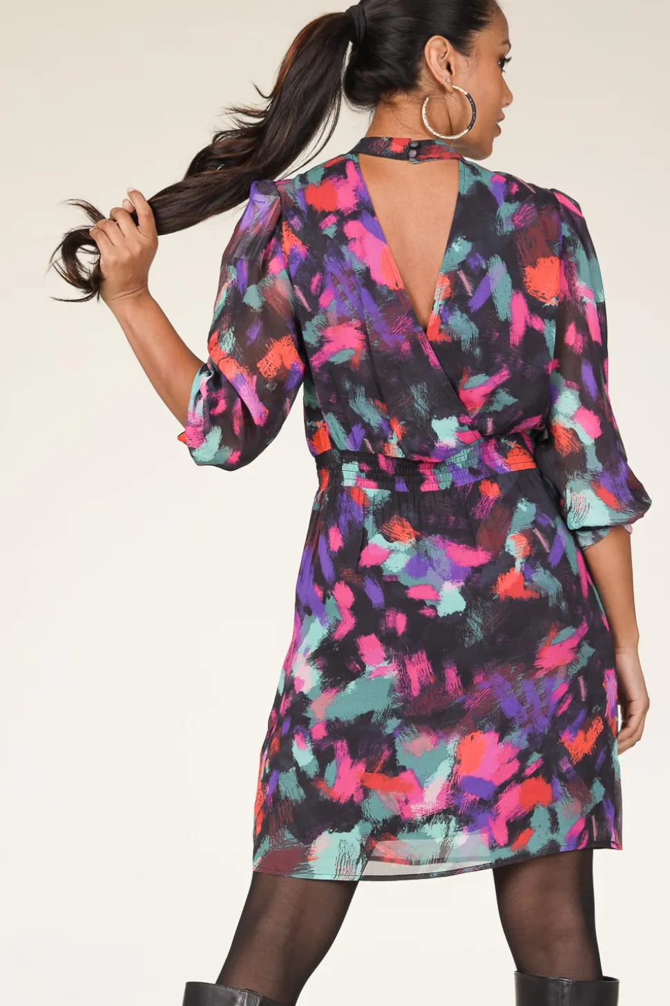 Viscose Dress With Print Edly | Multi... | Dante 6 | Little Soho