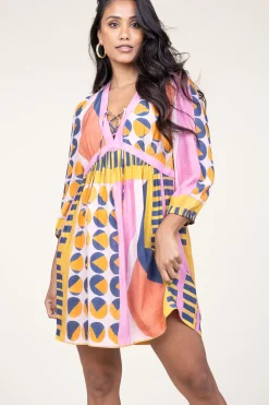 Viscose Dress With Print Myriem | Pink... | Ba&Sh | Little Soho