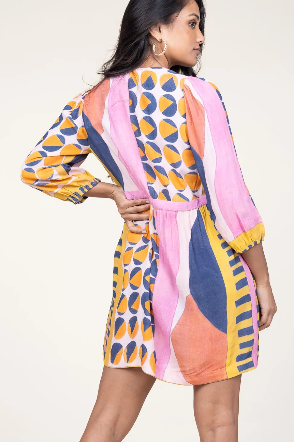 Viscose Dress With Print Myriem | Pink... | Ba&Sh | Little Soho