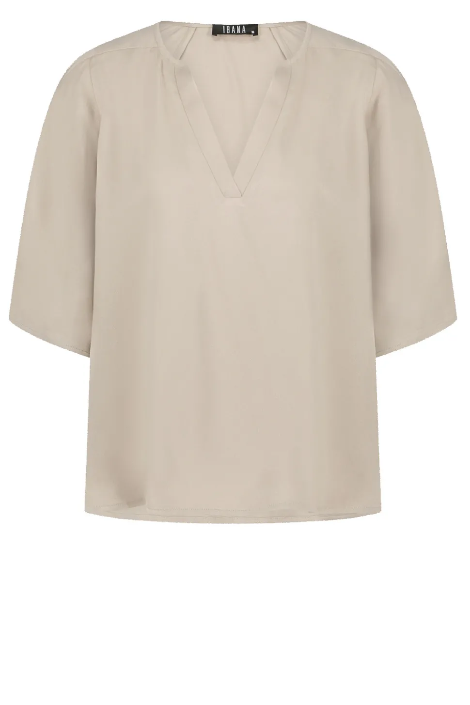 Viscose Top Tago | Taupe... | Ibana | Little Soho