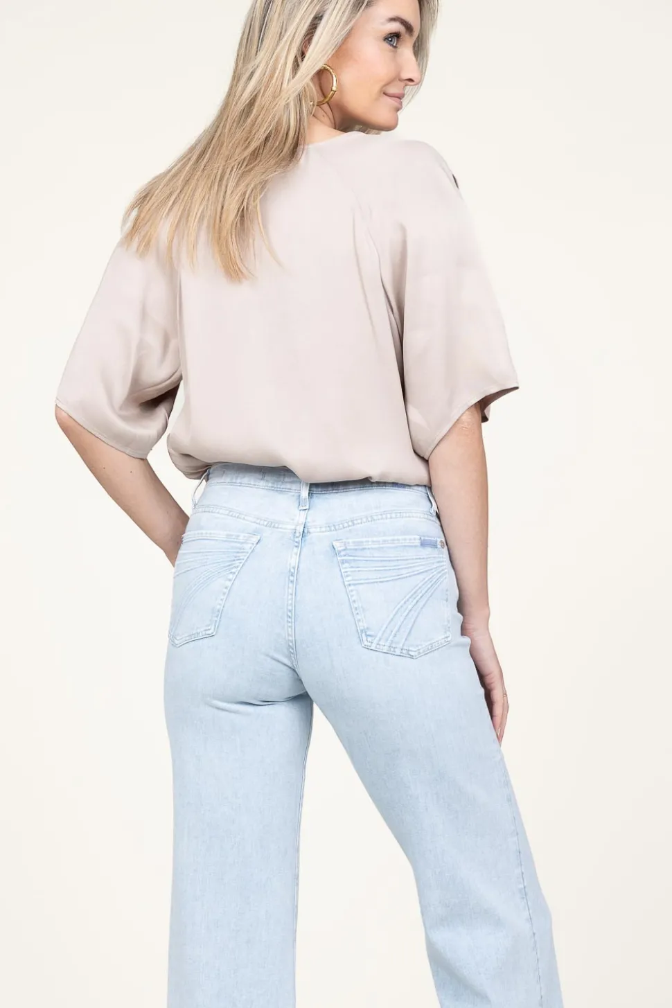Viscose Top Tago | Taupe... | Ibana | Little Soho