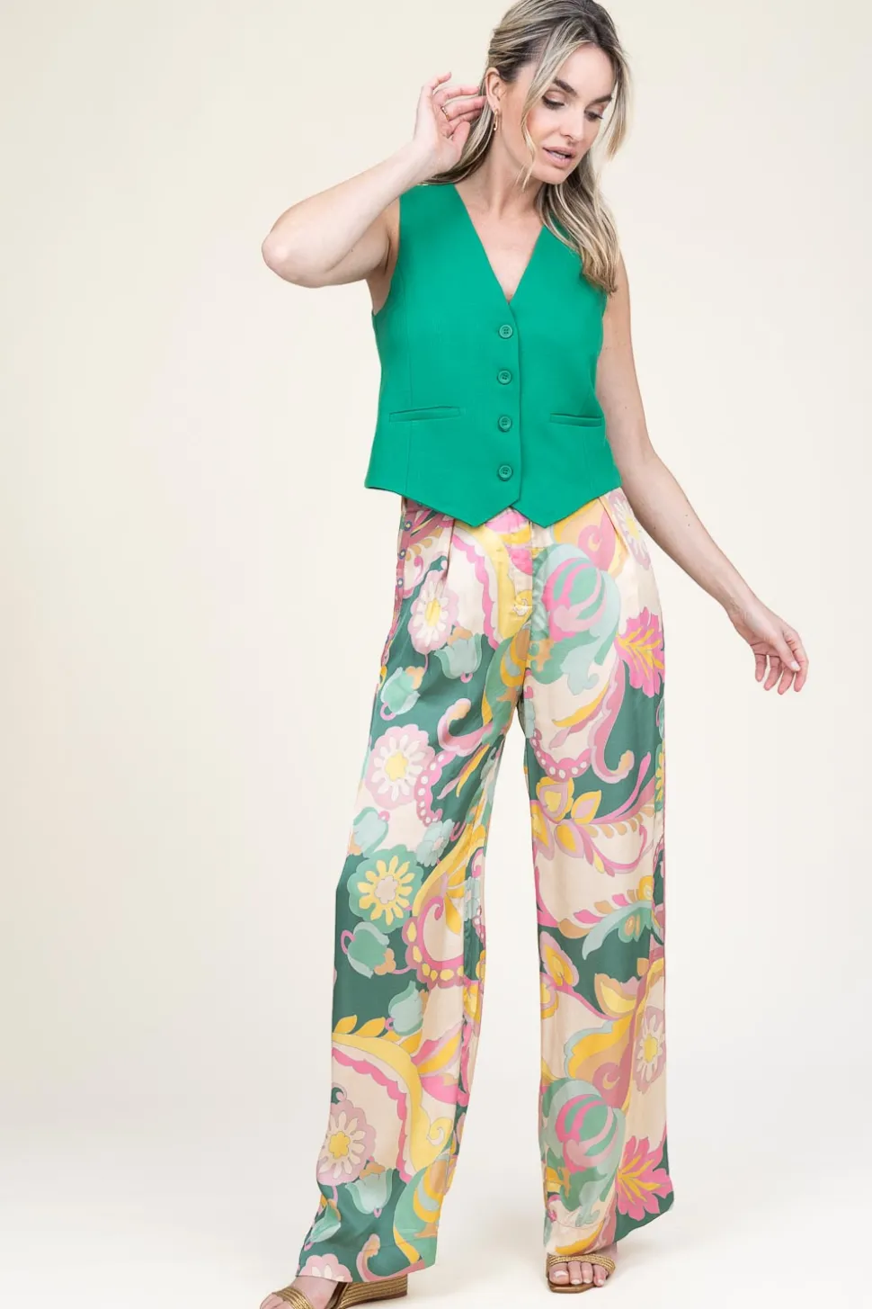 Waistcoat Gally | Green... | Suncoo | Little Soho