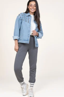 Washed Jogging Pants Doven | Grey... | American Vintage | Little Soho
