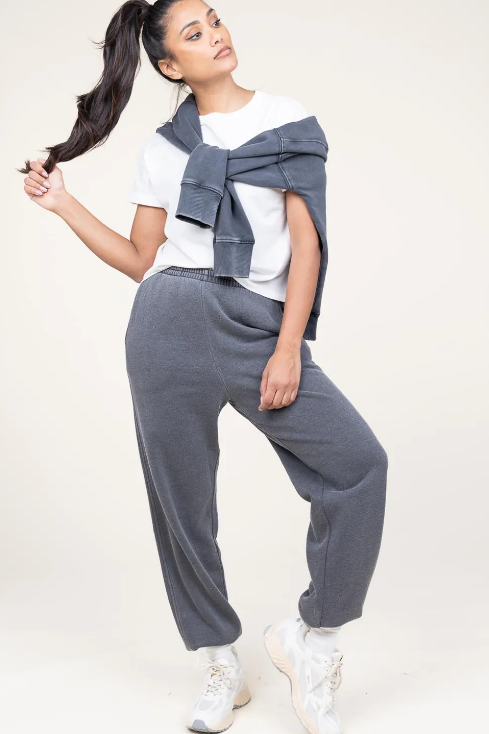 Washed Soft Jogger With Pockets Dafstreet | Grey... | American Vintage | Little Soho