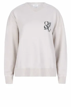 Washed Sweater With Logo Rhett | Natural... | Dante 6 | Little Soho