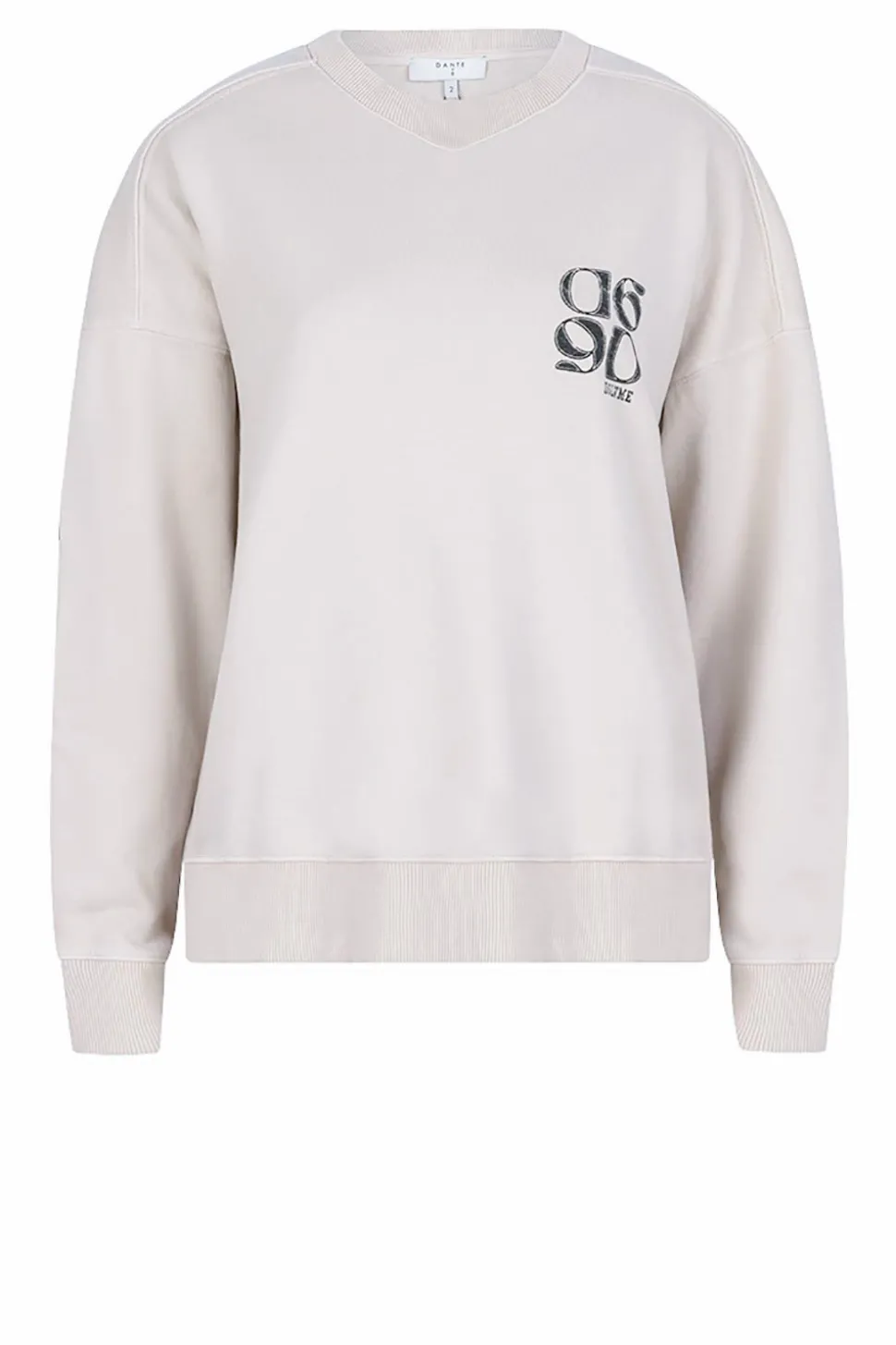 Washed Sweater With Logo Rhett | Natural... | Dante 6 | Little Soho