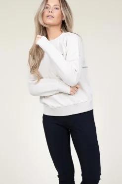 Washed Sweater With Logo Rhett | Natural... | Dante 6 | Little Soho