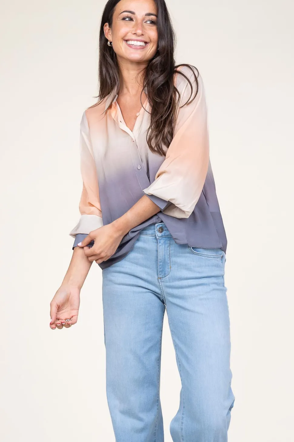 Waterprint Blouse Anara | Multi... | Second Female | Little Soho