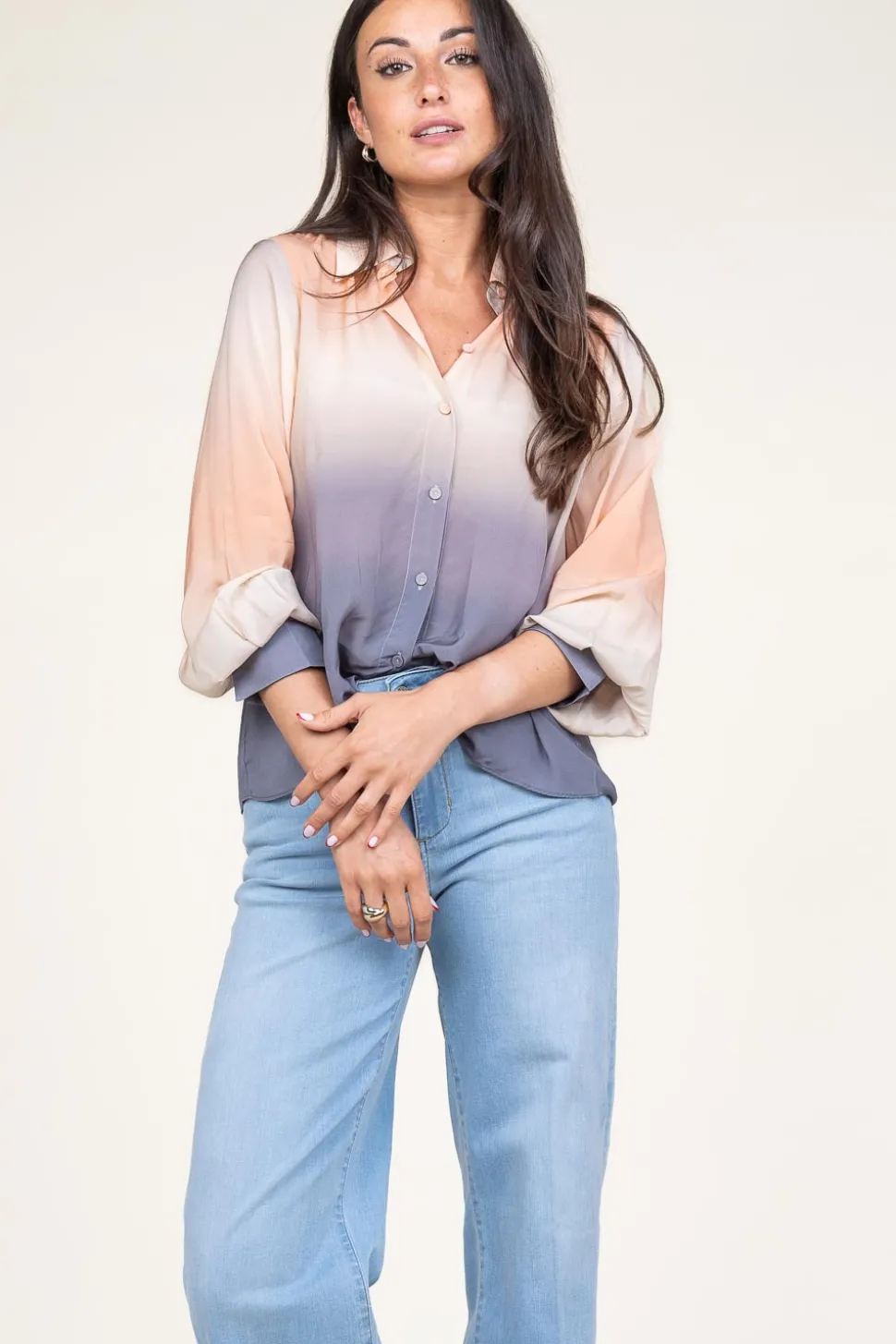 Waterprint Blouse Anara | Multi... | Second Female | Little Soho