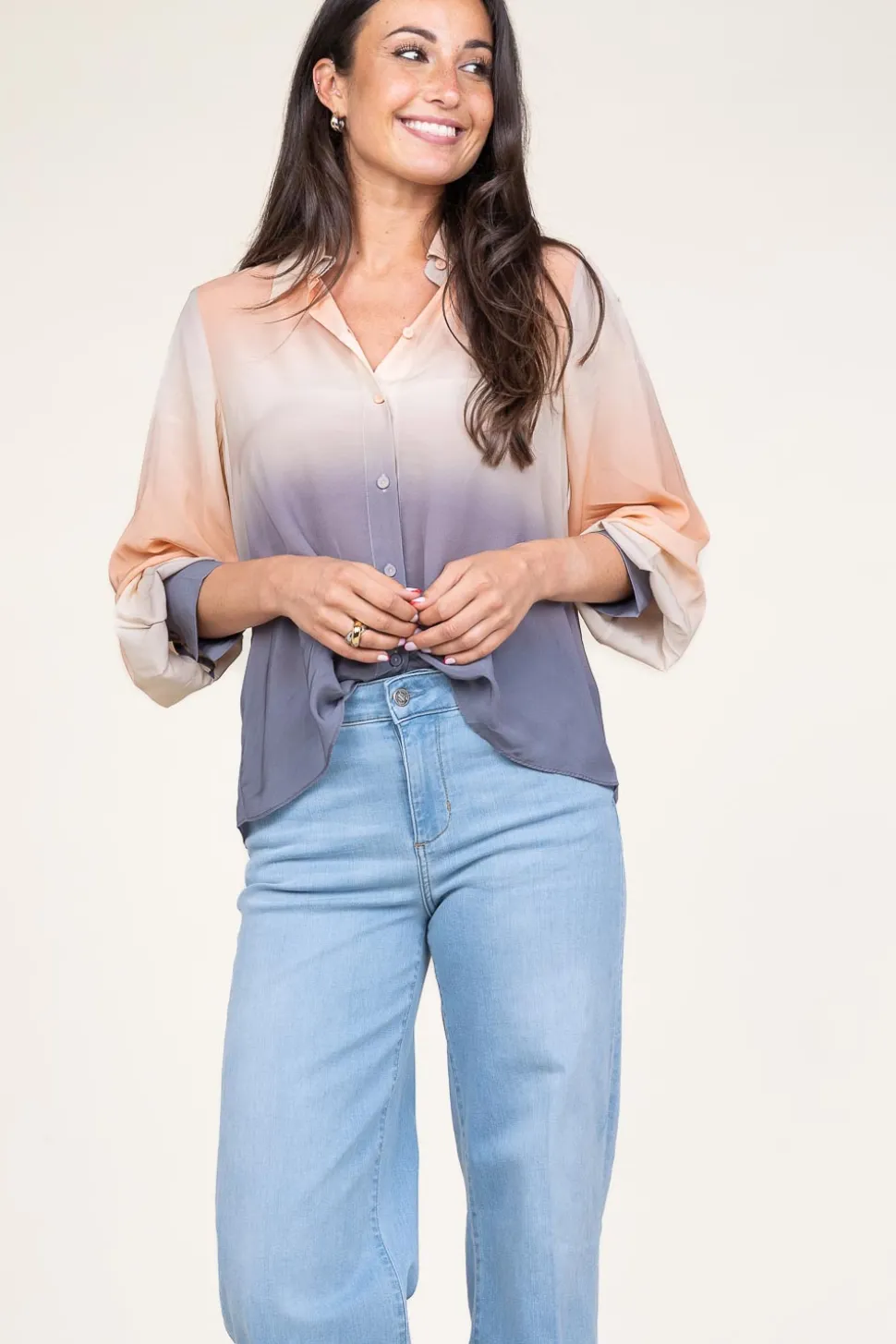 Waterprint Blouse Anara | Multi... | Second Female | Little Soho