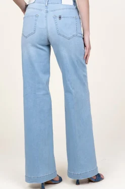 Wide Leg Regular Fit Jeans Mendola L34 | Blue... | Liu Jo | Little Soho