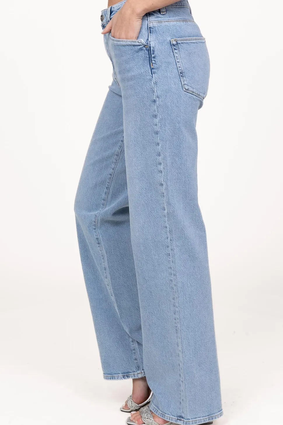 Wide Leg Stretch Jeans Bella | Blue... | Dante 6 | Little Soho