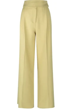 Wide Leg Trousers Rocia | Yellow... | Aaiko | Little Soho