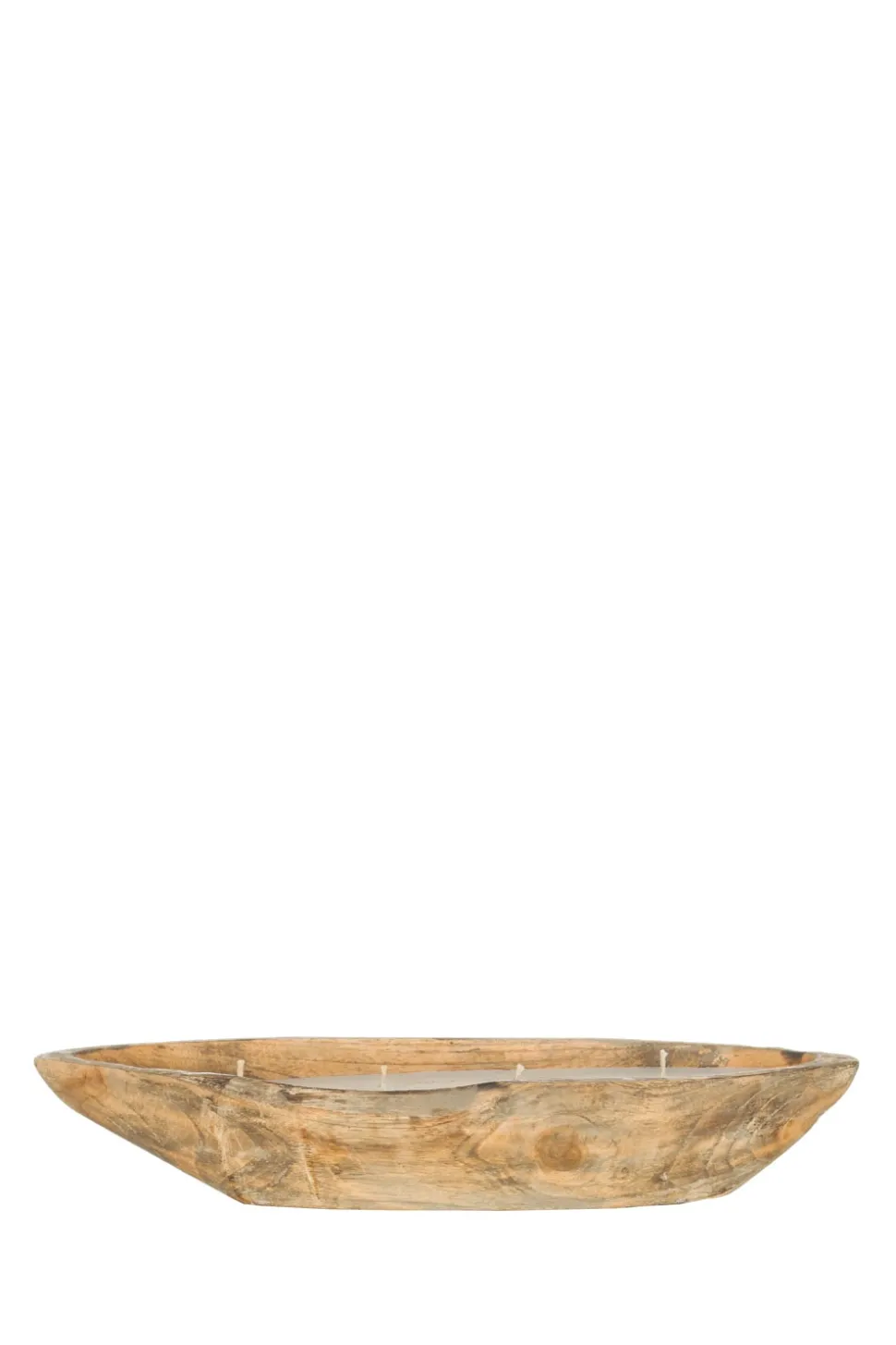 Wooden Float Candle With 4 Fuses Riley | Brown... | Little Soho Living | Little Soho