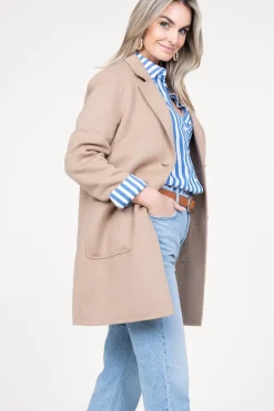 Wool Mix Blazer Jacket Moya | Camel... | Studio Ar | Little Soho