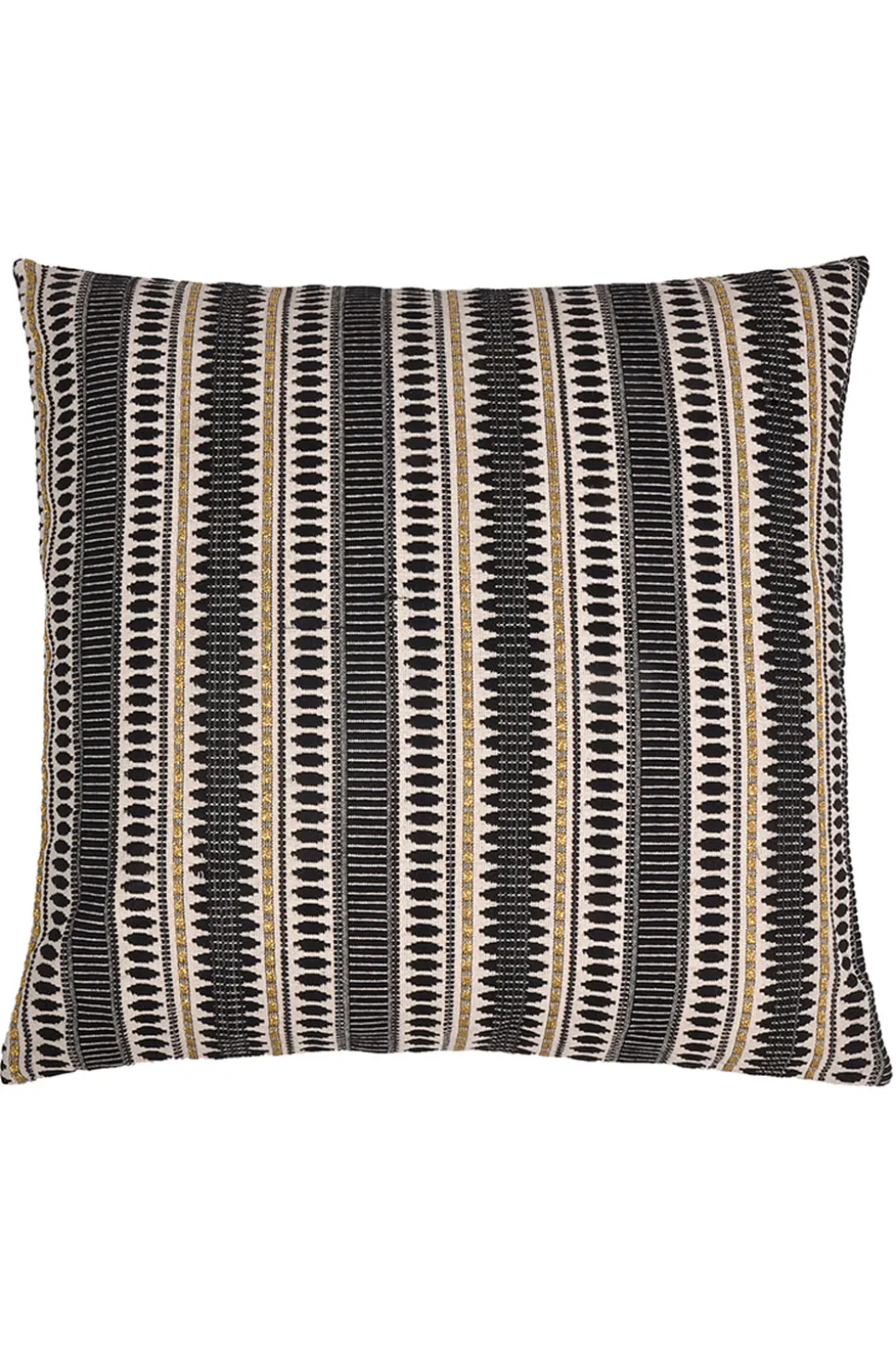 60X60 Embroidered Cushion Cover Della | Black & White... | Little Soho Living | Little Soho
